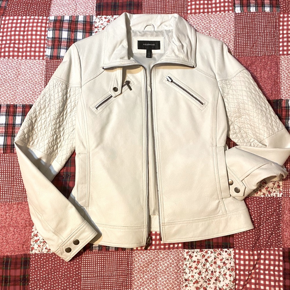 White Leather Jacket